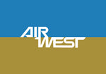 Air West Airlines Logo Fridge Magnet (LM14180)
