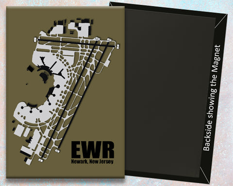 EWR Newark Airport Diagram Fridge Magnet (MM10001)