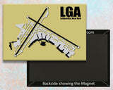 LGA LaGuardia Airport Diagram Fridge Magnet (MM10002)
