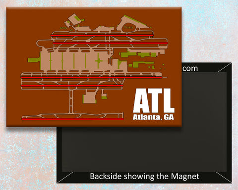 ATL Atlanta Airport Diagram Fridge Magnet (MM10005)