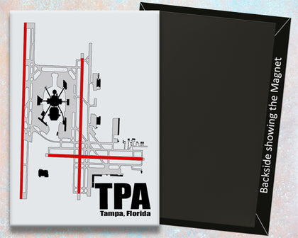 TPA Tampa Airport Diagram Fridge Magnet (MM10009)