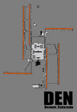 DEN Denver Airport Diagram Fridge Magnet (MM10010)