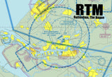 RTM Rotterdam Hague Sectional Map Fridge Magnet (MM10501)