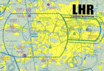 LHR London Heathrow Sectional Map Fridge Magnet (MM10502)