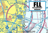 FLL Fort Lauderdale Airport Sectional Map Fridge Magnet (MM10504)