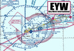 EYW Key West Airport Sectional Map Fridge Magnet (MM10505)