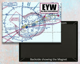 EYW Key West Airport Sectional Map Fridge Magnet (MM10505)