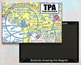TPA Tampa Airport Sectional Map Fridge Magnet (MM10506)