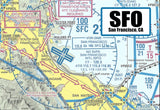 SFO Airport Sectional Map Fridge Magnet (MM10507)