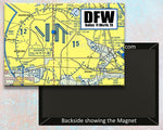 DFW Airport Sectional Map Fridge Magnet (MM10509)