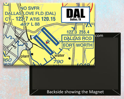 DAL Airport Sectional Map Fridge Magnet (MM10510)