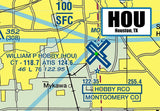 HOU Airport Sectional Map Fridge Magnet (MM10512)