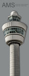 AMS Amsterdam Schiphol Int'l Airport Tower Fridge Magnet (PMA9002)