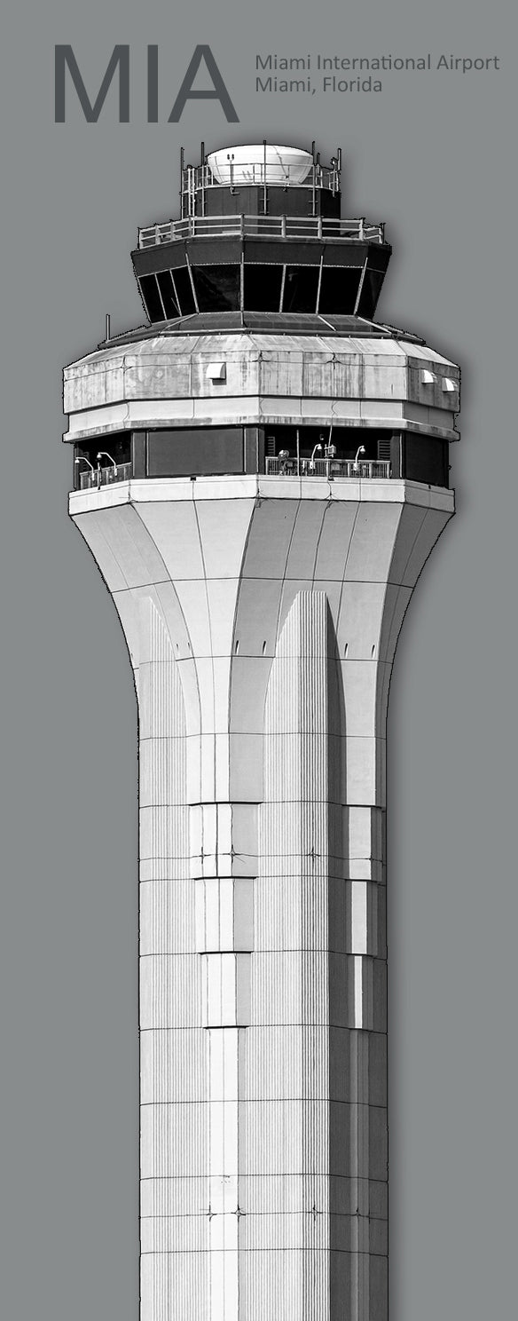 MIA Miami International Airport Tower Fridge Magnet (PMA9004)