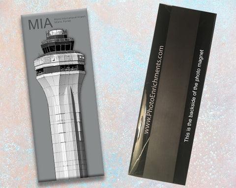 MIA Miami International Airport Tower Fridge Magnet (PMA9004)