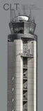 CLT Charlotte International Airport Retired Tower Fridge Magnet (PMA9007)