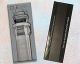 CLE Cleveland Int'l Airport Retired Tower Handmade Fridge Magnet (PMA9009)