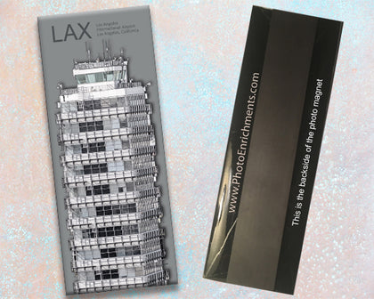 LAX Los Angeles Airport (Retired) Tower Fridge Magnet (PMA9015)