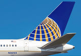 United Airlines Boeing 757 Tail Fridge Magnet (PMCT4015)