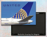 United Airlines Boeing 757 Tail Fridge Magnet (PMCT4015)