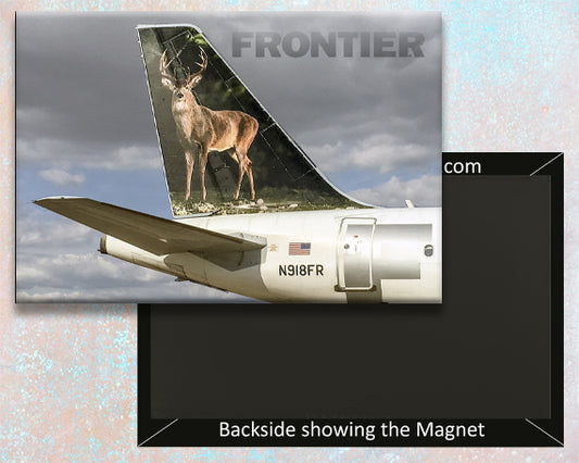 Frontier Airlines Tail Jake the Deer Fridge Magnet (PMCT4020)