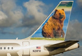 Frontier Airlines Tail Grizwald Grizzly Bear Fridge Magnet (PMCT4022)