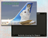 Frontier Airlines Tail Jack the Rabbit Fridge Magnet (PMCT4025)
