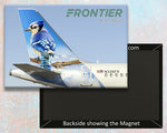 Frontier Airlines - Skye the Blue Jay Tail Logo Fridge Magnet (PMCT4030)
