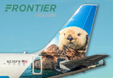 Frontier Airlines Pike the Otter Tail Logo Fridge Magnet (PMCT4033)