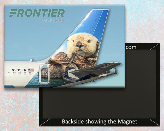 Frontier Airlines Pike the Otter Tail Logo Fridge Magnet (PMCT4033)