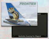 Frontier Airlines Captain the Puffin Tail Logo Fridge Magnet (PMCT4035)