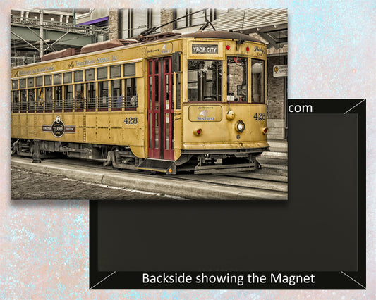 Ybor City Trolley Fridge Magnet (PMD10010)