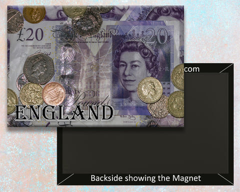 England Currency Fridge Magnet (PMD10014)