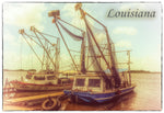 Louisiana Shrimp Boat Fridge Magnet (PMD10016)