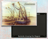 Louisiana Shrimp Boat Fridge Magnet (PMD10016)