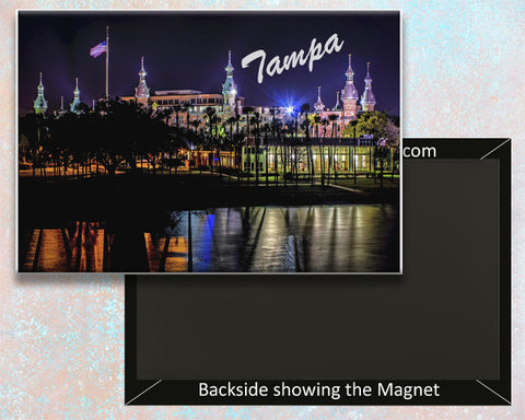 University of Tampa at Night Fridge Magnet (PMD10019)