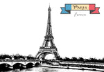 Eiffel Tower Paris Fridge Magnet (PMD10028)