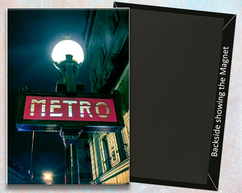 Metro Sign Paris Fridge Magnet (PMD10029)