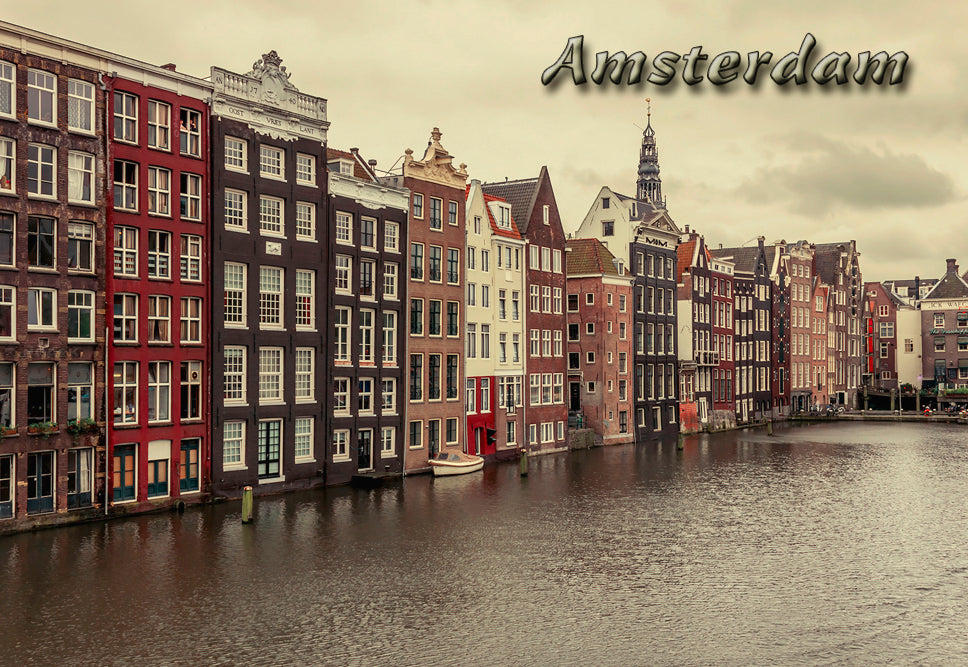 Amsterdam Damrak Fridge Magnet (PMD10030)