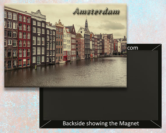 Amsterdam Damrak Fridge Magnet (PMD10030)