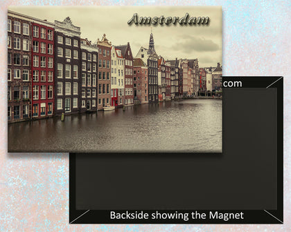 Amsterdam Damrak Fridge Magnet (PMD10030)