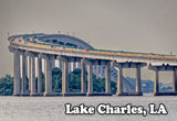 Lake Charles Louisiana Bridge Fridge Magnet (PMD10040)