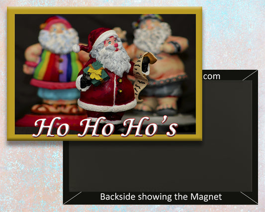 Three Santa Claus Fridge Magnet (PMH11001)