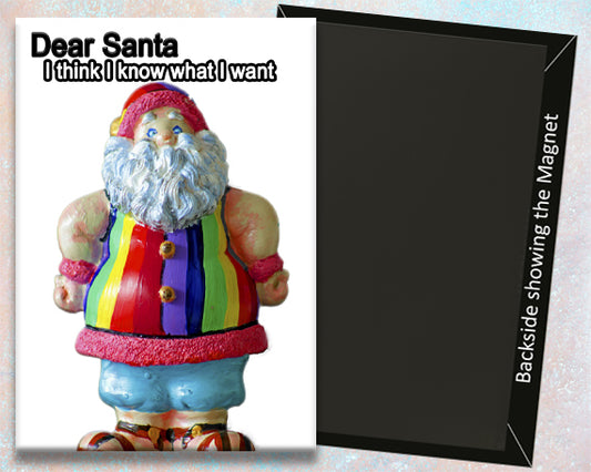 Rainbow Santa Claus Fridge Magnet (PMH11007)