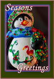 Seasons Greeting Penguin Fridge Magnet (PMH11012)