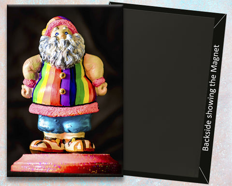 Rainbow Santa Claus Fridge Magnet (PMH11018)
