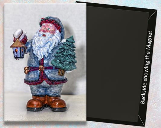 Santa with Lantern Fridge Magnet (PMH11020)
