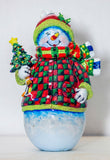 Snowman with Tree Fridge Magnet (PMH11021)