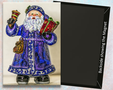 Santa Claus with Bell Fridge Magnet (PMH11022)