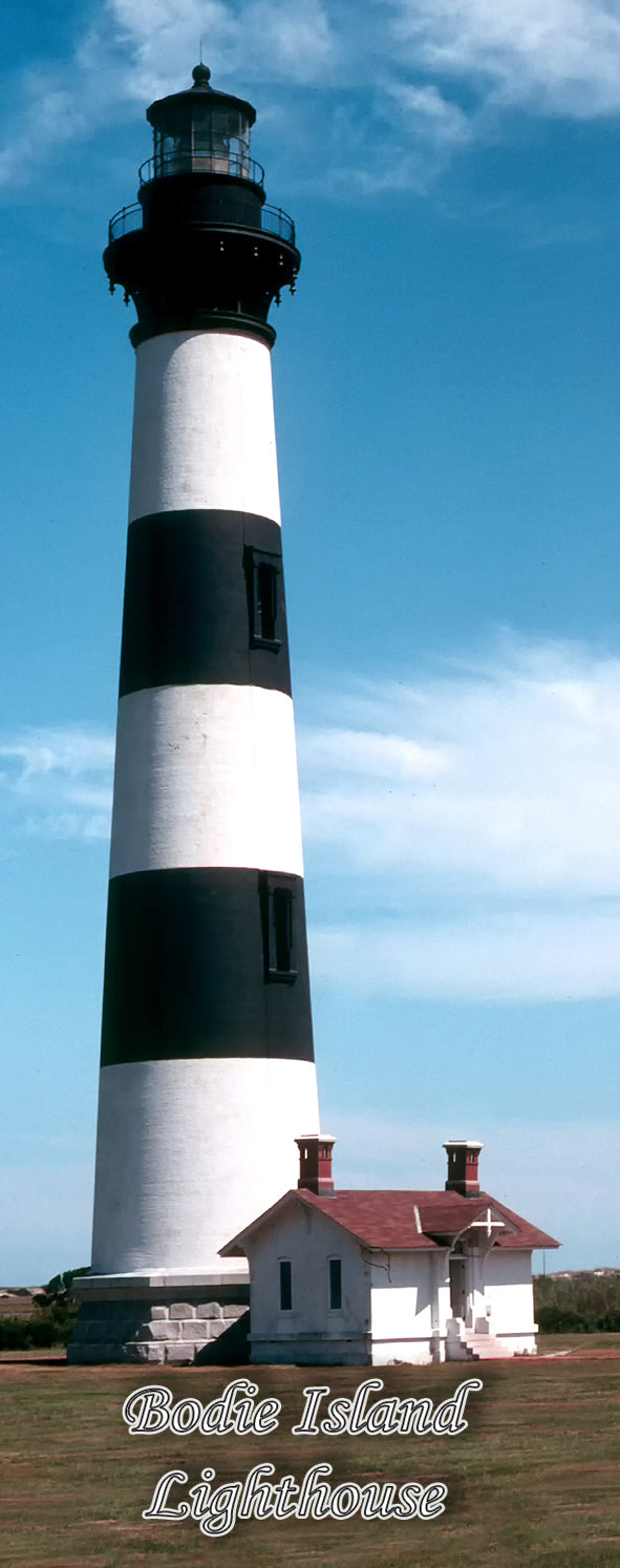 2"x5" handmade Bodie Island North Carolina fridge magnet by photoenrichments.com